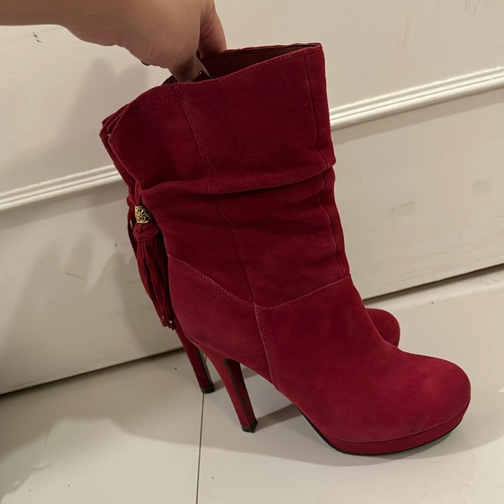 Leather boots